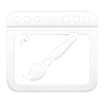 Icon representing custom web design for small businesses in Miami using WordPress or Shopify